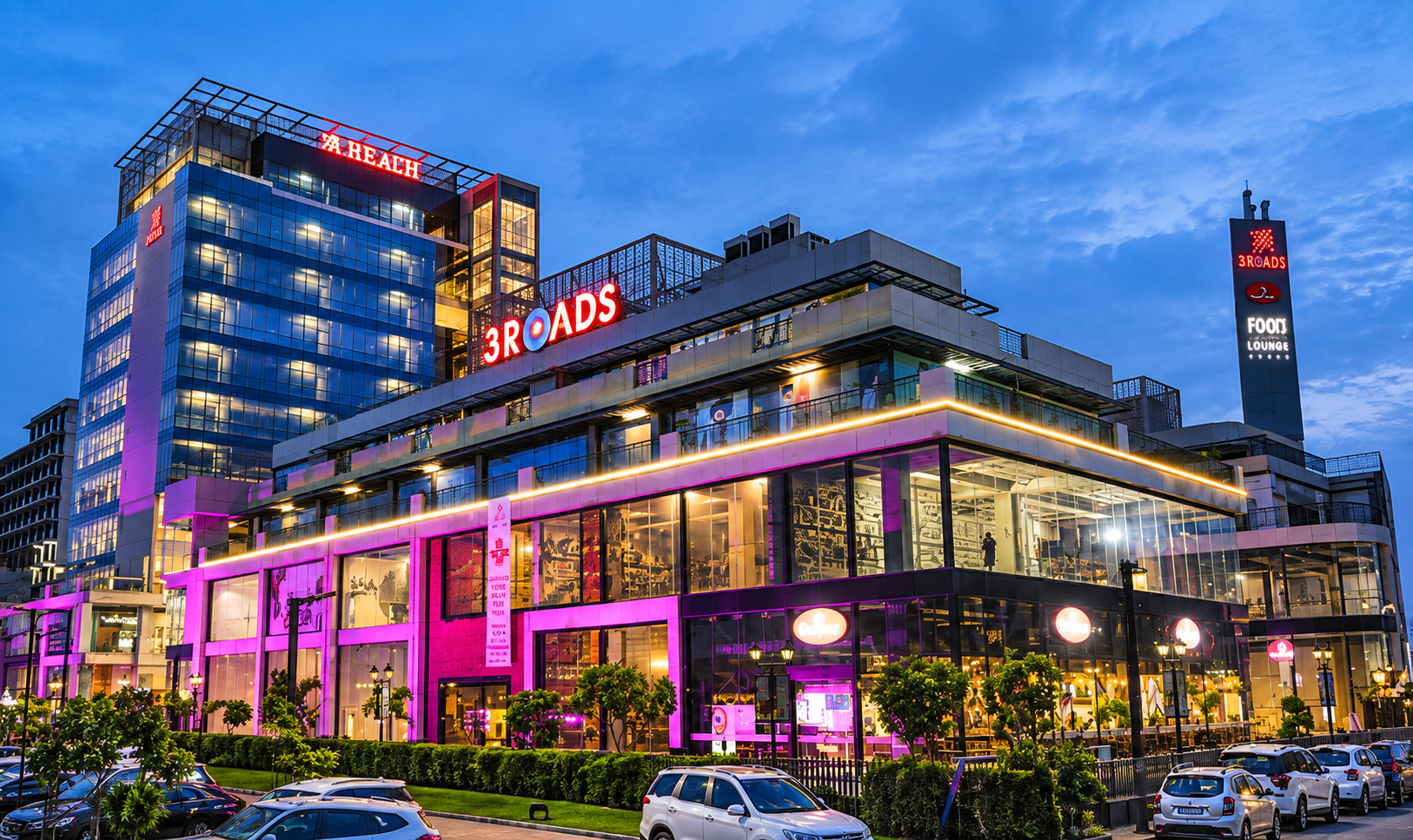 Reach 3 Roads Sector 70 Gurgaon - exterior view